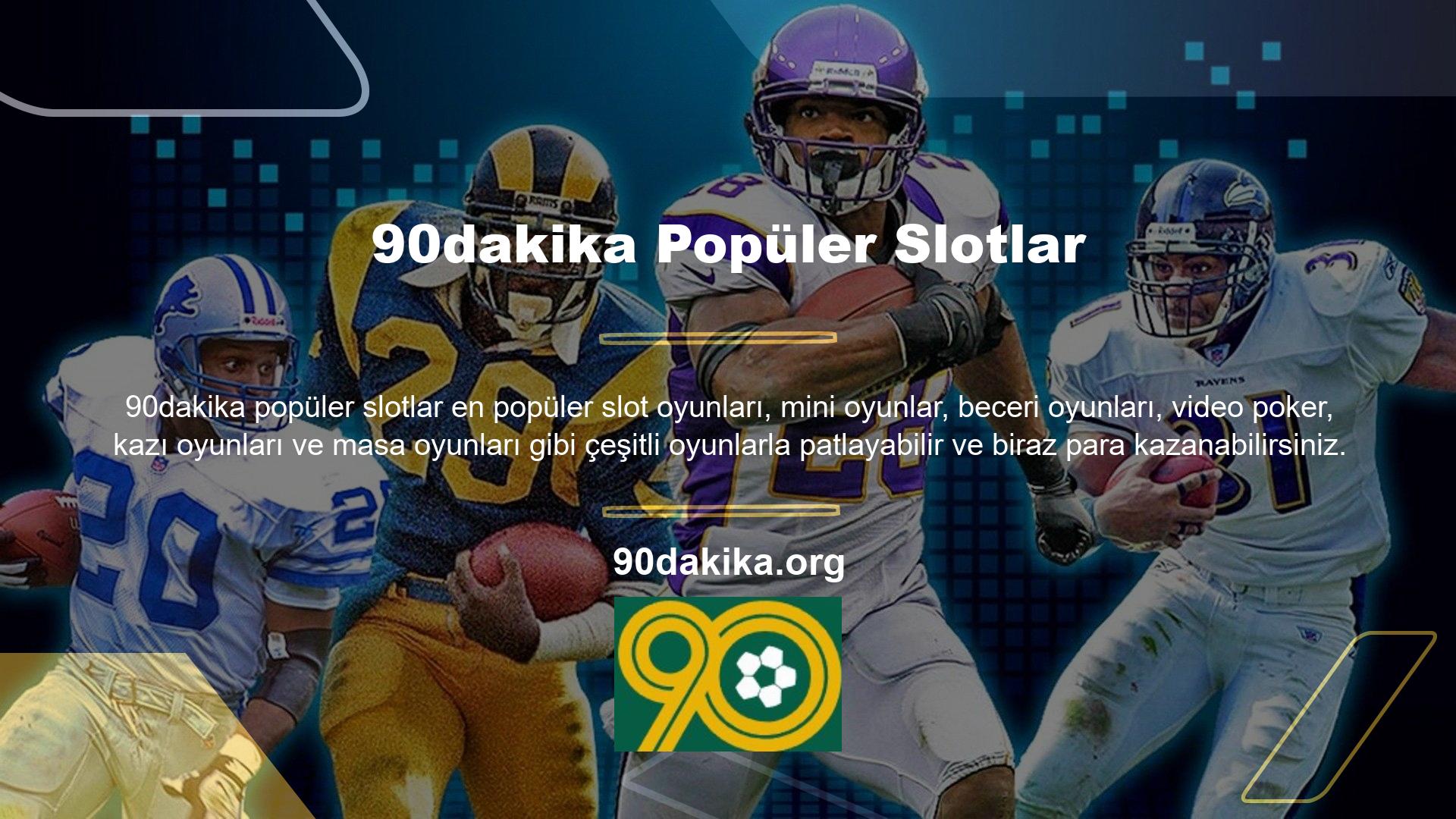 Casino oyunlarında eğlenmek ve şansınızı denemek için 90dakika üyeleriyle yapabileceğiniz birçok harika şey var