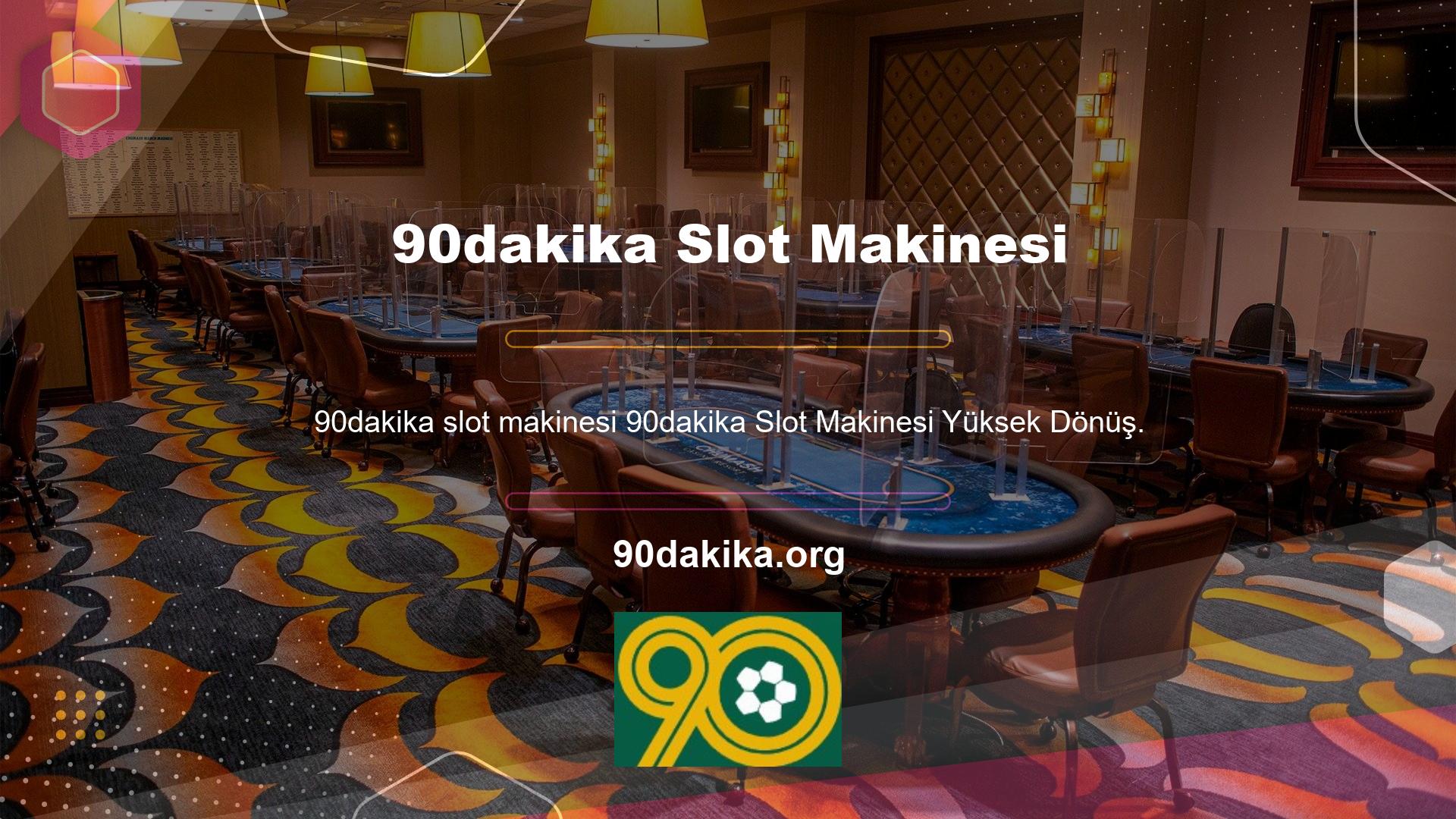 90dakika kullanıcılarına inanılmaz bir slot makinesi deneyimi sunar