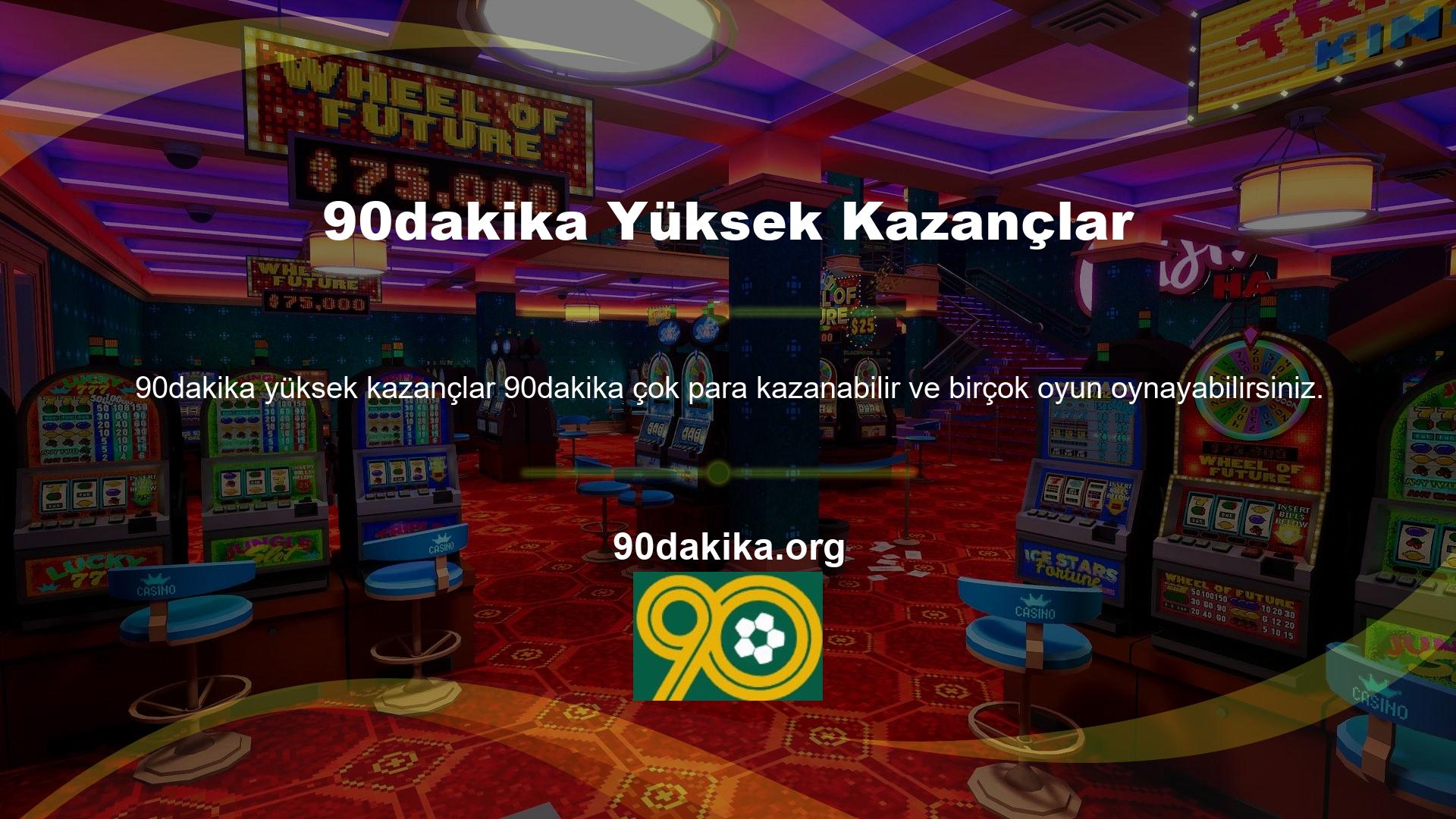Üyelerine birçok farklı oyun ve yüksek bahis oranları sunmanın yanı sıra, 90dakika onu çözmek için güvenli ve lisanslı oyunlar kullandığı için sorununuza bir çözüm bulacaktır